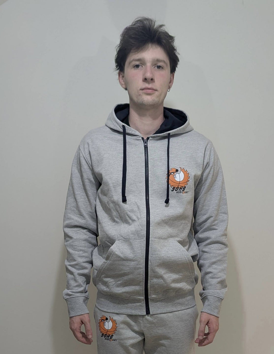 Sweat-shirt zippé à capuche adulte