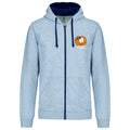 Sweat-shirt zippé à capuche adulte